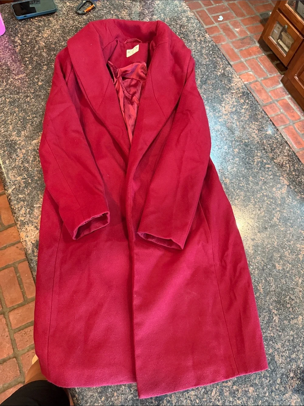 Deep Berry Long Kids Coat - Joyfolie- Mia Joy